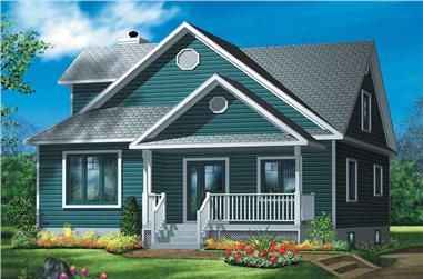 3-Bedroom, 1689 Sq Ft Country House Plan - 157-1228 - Front Exterior