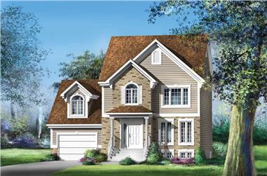 3-Bedroom, 1477 Sq Ft Ranch Home Plan - 157-1232 - Main Exterior