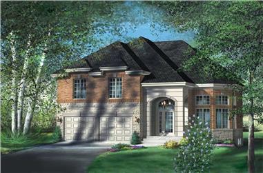 4-Bedroom, 2530 Sq Ft Multi-Level House Plan - 157-1275 - Front Exterior