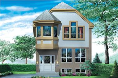 3-Bedroom, 1332 Sq Ft Small House Plans - 157-1279 - Main Exterior