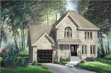 3-Bedroom, 2103 Sq Ft Country Home Plan - 157-1314 - Main Exterior