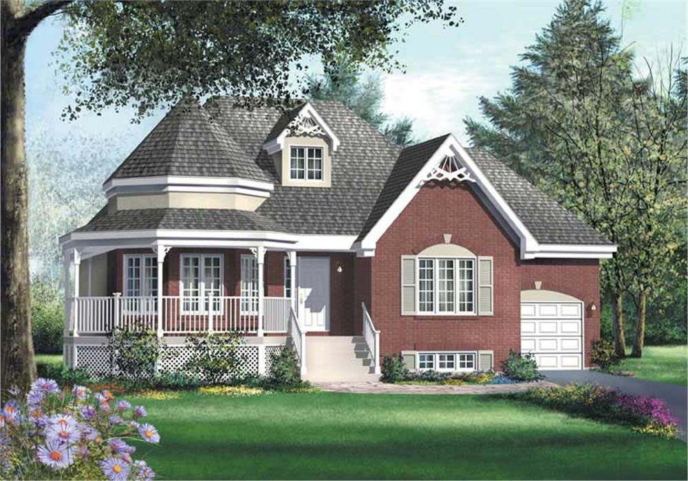 Front elevation of Small House Plans home (ThePlanCollection: House Plan #157-1337)