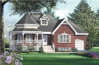 3-Bedroom, 1273 Sq Ft Small House Plans - 157-1337 - Front Exterior