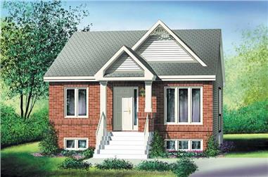 2-Bedroom, 884 Sq Ft Bungalow House Plan - 157-1360 - Front Exterior