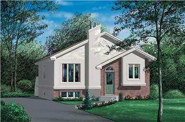 2-Bedroom, 1044 Sq Ft Bungalow House Plan - 157-1369 - Front Exterior