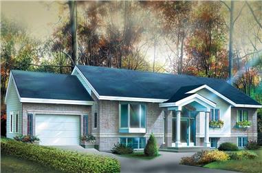 2-Bedroom, 1116 Sq Ft Ranch House Plan - 157-1429 - Front Exterior