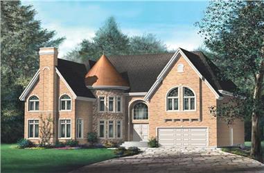 6-Bedroom, 4484 Sq Ft Luxury House Plan - 157-1434 - Front Exterior
