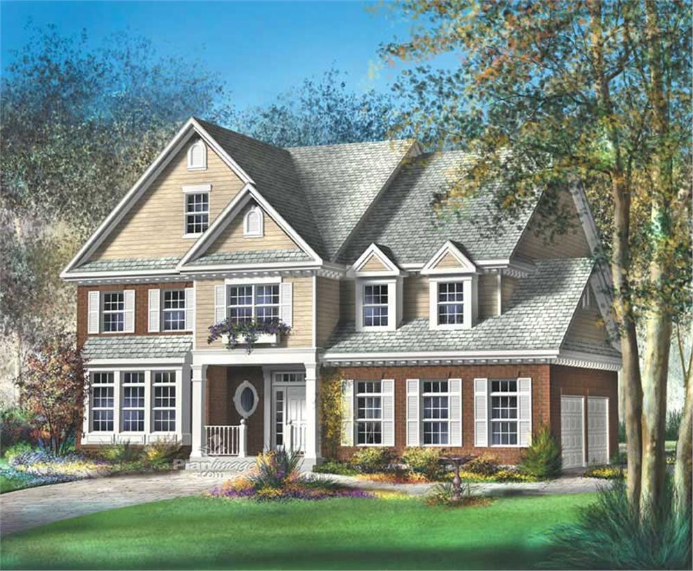 Luxury home (ThePlanCollection: Plan #157-1460)