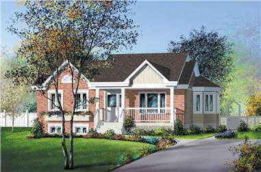 2-Bedroom, 1008 Sq Ft Ranch Home Plan - 157-1479 - Main Exterior