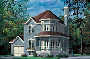 2-Bedroom, 1462 Sq Ft Small House Plans - 157-1483 - Front Exterior