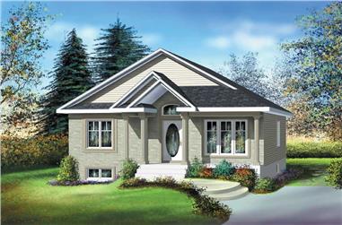 2-Bedroom, 952 Sq Ft Bungalow House Plan - 157-1564 - Front Exterior