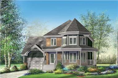 3-Bedroom, 1705 Sq Ft Small House Plans - 157-1574 - Front Exterior