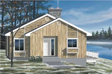 2-Bedroom, 946 Sq Ft Country House Plan - 157-1615 - Front Exterior