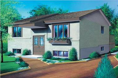 2-Bedroom, 832 Sq Ft Small House Plans - 157-1624 - Front Exterior