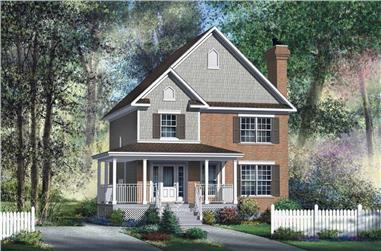 3-Bedroom, 1500 Sq Ft Ranch House Plan - 157-1627 - Front Exterior