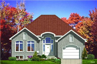 2-Bedroom, 1184 Sq Ft Bungalow House Plan - 158-1000 - Front Exterior