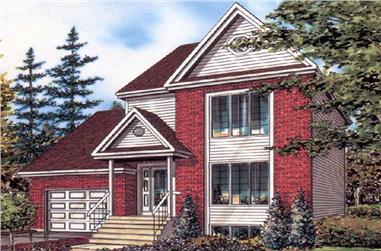 3-Bedroom, 1308 Sq Ft European Home Plan - 158-1024 - Main Exterior