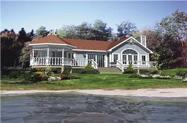 1-Bedroom, 808 Sq Ft Country Home Plan - 158-1043 - Main Exterior