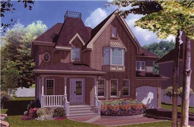 3-Bedroom, 1546 Sq Ft European Home Plan - 158-1050 - Main Exterior