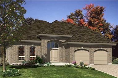 2-Bedroom, 1315 Sq Ft Bungalow Home Plan - 158-1052 - Main Exterior