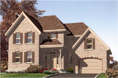 3-Bedroom, 1538 Sq Ft European Home Plan - 158-1093 - Main Exterior