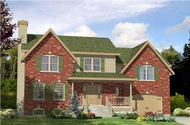 3-Bedroom, 1460 Sq Ft Country House Plan - 158-1111 - Front Exterior