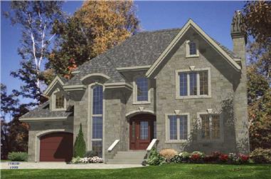 3-Bedroom, 1492 Sq Ft European Home Plan - 158-1129 - Main Exterior