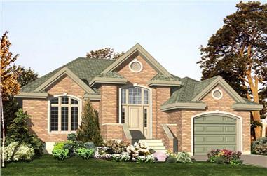 2-Bedroom, 1305 Sq Ft Bungalow Home Plan - 158-1133 - Main Exterior