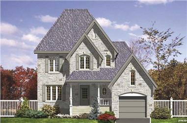 3-Bedroom, 1469 Sq Ft Country Home Plan - 158-1135 - Main Exterior