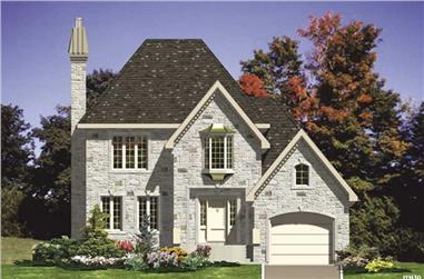 3-Bedroom, 1404 Sq Ft European Home Plan - 158-1136 - Main Exterior