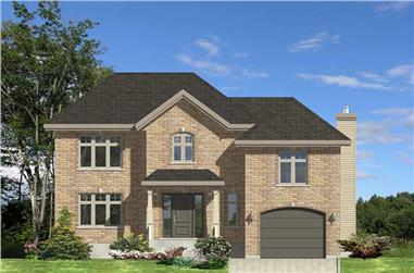 3-Bedroom, 1626 Sq Ft European Home Plan - 158-1167 - Main Exterior