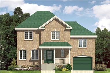 3-Bedroom, 1322 Sq Ft European Home Plan - 158-1168 - Main Exterior