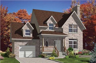 3-Bedroom, 1510 Sq Ft Country House Plan - 158-1179 - Front Exterior