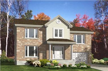 3-Bedroom, 1576 Sq Ft European Home Plan - 158-1184 - Main Exterior