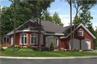 2-Bedroom, 1399 Sq Ft Ranch House Plan - 158-1203 - Front Exterior