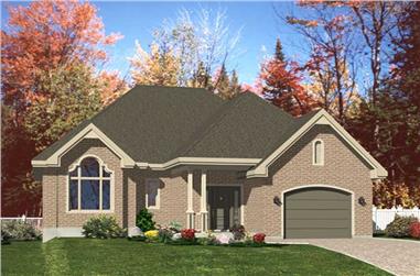 2-Bedroom, 1632 Sq Ft Contemporary Home Plan - 158-1214 - Main Exterior
