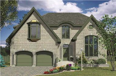 4-Bedroom, 2742 Sq Ft Contemporary Home Plan - 158-1225 - Main Exterior