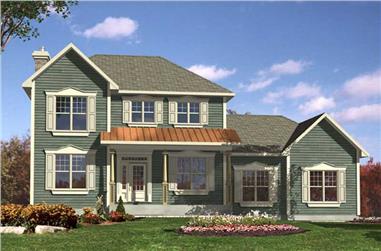 3-Bedroom, 1945 Sq Ft Country Home Plan - 158-1237 - Main Exterior