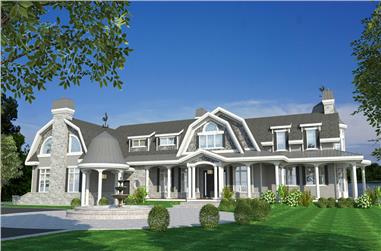 4-Bedroom, 4535 Sq Ft Cottage Home - Plan #158-1297 - Main Exterior