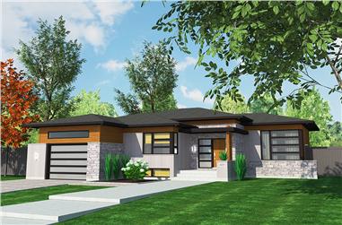 2-Bedroom, 1266 Sq Ft Bungalow House Plan - 158-1314 - Front Exterior