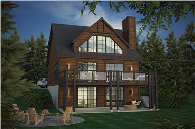 5-Bedroom, 1228 Sq Ft Cottage House Plan - 158-1317 - Front Exterior