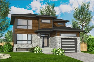 3-Bedroom, 1580 Sq Ft Cottage House Plan - 158-1318 - Front Exterior