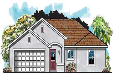 4-Bedroom, 1515 Sq Ft European House Plan - 159-1005 - Front Exterior