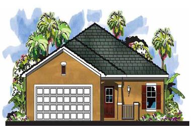 3-Bedroom, 1641 Sq Ft Craftsman Home Plan - 159-1025 - Main Exterior