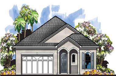 3-Bedroom, 1892 Sq Ft European Home Plan - 159-1047 - Main Exterior