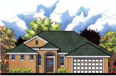 3-Bedroom, 1616 Sq Ft European Home Plan - 159-1055 - Main Exterior