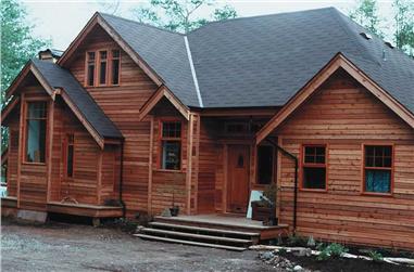 2-Bedroom, 1470 Sq Ft Log Cabin Home Plan - 160-1012 - Main Exterior