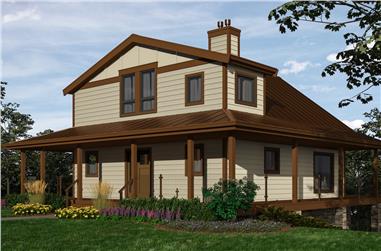 2-Bedroom, 2432 Sq Ft Lake House Plan - 160-1035 - Front Exterior
