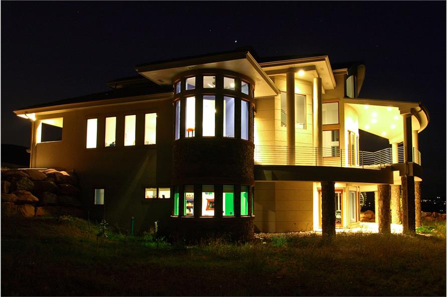 Home at Night of this 4-Bedroom,7563 Sq Ft Plan -7563