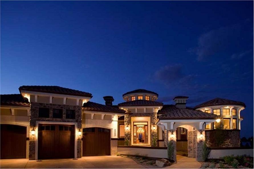 Home at Night of this 4-Bedroom,7805 Sq Ft Plan -7805